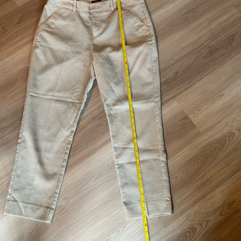 Classic Ankle Pants 12 Vintage Timeless-Tan Black White Career Neutral - Picture 6 of 8